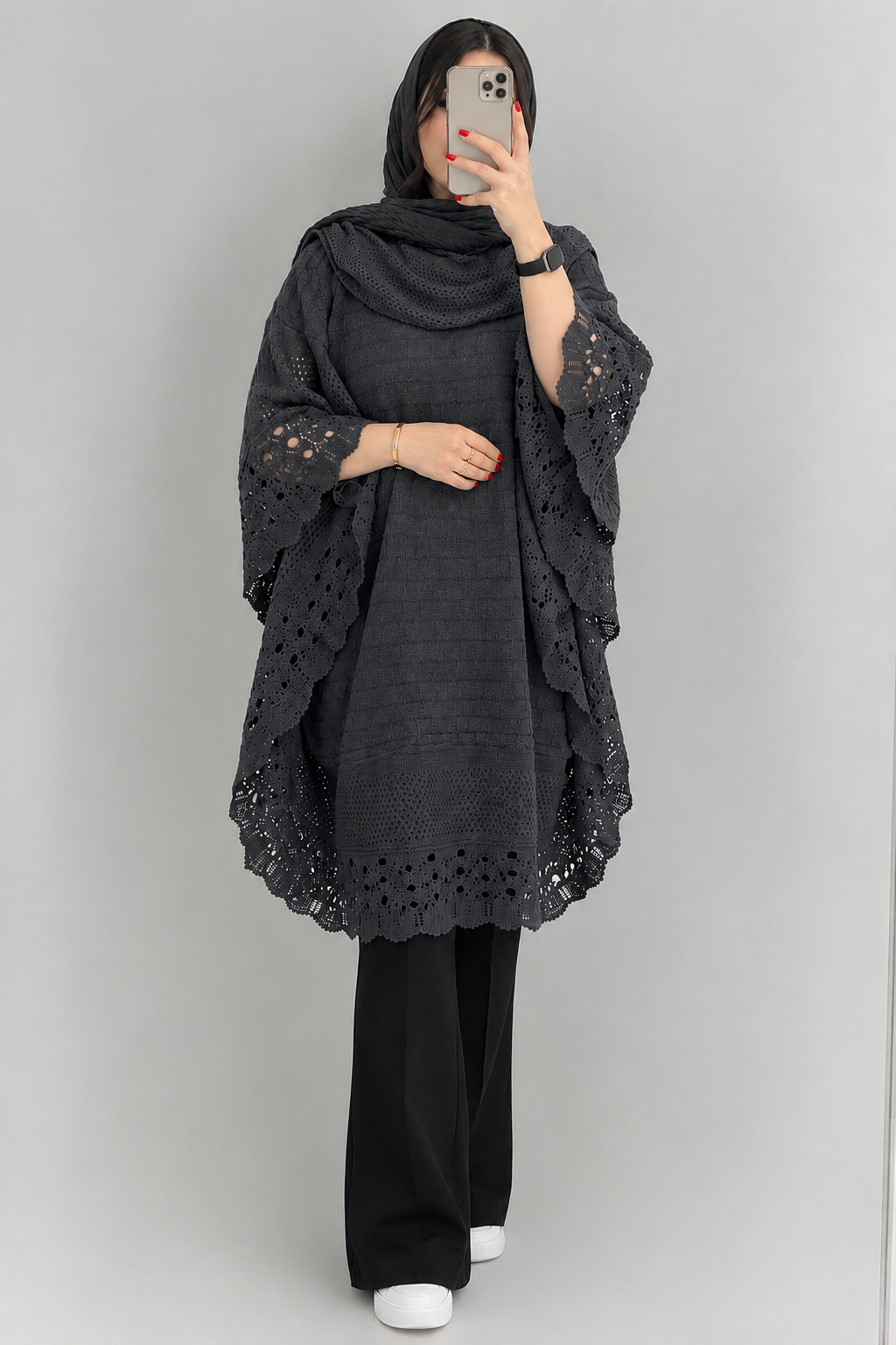 پانچ اکریلیک جلو بسته 4545 ذغالی
